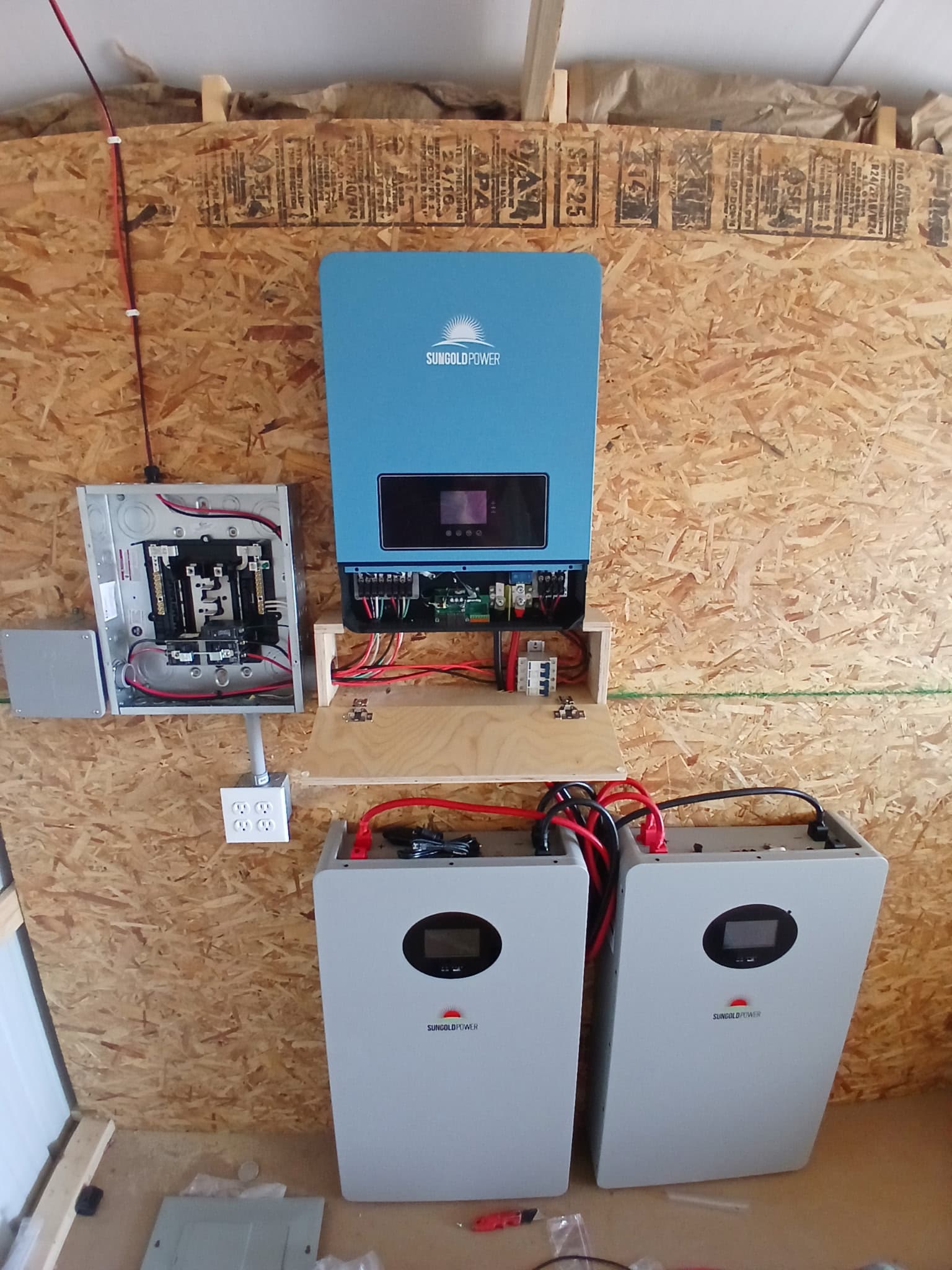 Solar inverter and battery storage system installed by Primeline Electrical